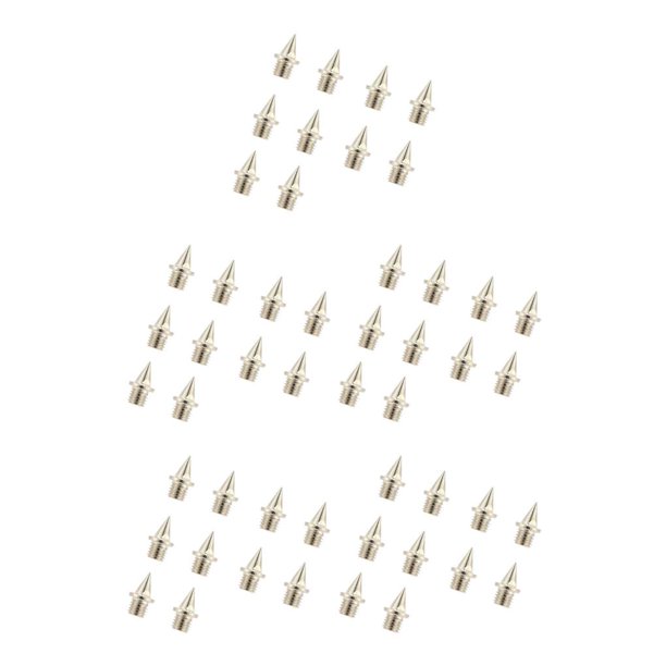 Advancent 10 piezas de clavos de pista, zapatos piramidales, reemplazos de clavos, pasador de acero inoxidable de 1/4 de longitud para eventos de pista Type2 NO2 Advancent CBP585806