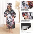 thumbnail image 4 of BZSMCE Wearable Blanket Hoodie Fashion Colorful Panda Splash Home Wear, 4 of 7