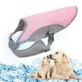 thumbnail image 1 of Dog Cooling Vest Breathable Mesh Dog Jacket Summer Cool and Comfortable Dog Coat Adjustable with Reflective Strip Pet Clothes Suitable for Large Medium and Small Dogs (Pink,L), 1 of 7