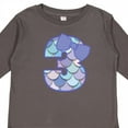 thumbnail image 4 of Inktastic 3rd Birthday Mermaid 3 Year Old Girl Girls Long Sleeve Toddler T-Shirt, 4 of 5