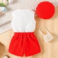 thumbnail image 7 of Gibobby Girls Outfit Sets Kids Toddler Baby Spring Summer Print Sleeveless Tops Shorts Outfits Clothes Girls Playtime Sets Size(12-18 Months,Red), 7 of 7
