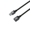 thumbnail image 3 of onn 6' Braided USB Extension Cable, Black, 3 of 9