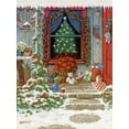 thumbnail image 2 of Kruskamp, Janet 15x18 Black Ornate Wood Framed with Double Matting Museum Art Print Titled - Holiday Front Porch, 2 of 4