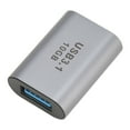 thumbnail image 4 of USB 3.1 Adapter, Aluminium Alloy Plug and Play USB 3.1 To Type C Adapter Female To Female 10Gbps Fast Transmission  for Peripherals, 4 of 8