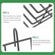 thumbnail image 5 of unbranded 3Ud Estante De Pared En Hierro Negro Para Almacenaje En Y Taladro, 5 of 5