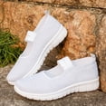 thumbnail image 4 of Wensltd Women Solid Color Mary Jane Shoes Elastic Strap Comfy Casual Walking Shoes Lightweight for Daily Wear, 4 of 9