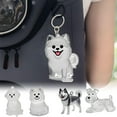 thumbnail image 2 of AYktou Pet Hair Collector Keychains, 2 Inch Transparent Bottle Dog Hair Collector Cute Keyring Bag Charms Car Hanging Puppy Rabbit Cat Hair Collector Collecting Hair Keepsake Portable Pendants, 2 of 2