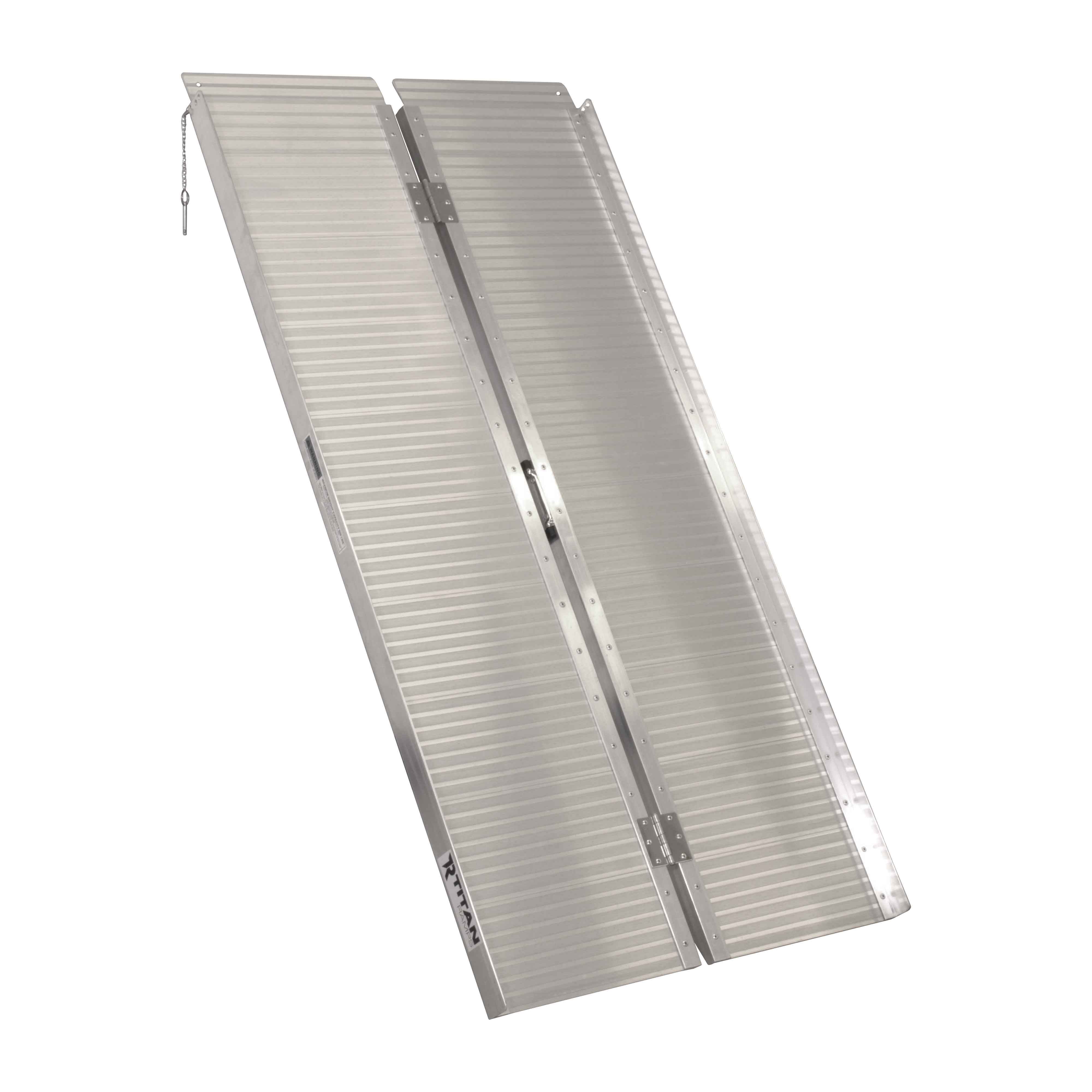 Titan Ramps Foldable Loading Ramp 5’ 30 lb. Aluminum Portable 600 lb
