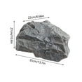 thumbnail image 2 of Realistic Rock Covers for Outdoor Landscaping, Lightweight Artificial Decorative Rocks Made of Durable PU Foam, for Yard Garden Decor and Well Cover Concealment, 2 of 6