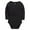 Black, variant on Povozer Baby Boys and Girls Long Sleeve Solid Color Onesie Bodysuits(Black,3-6M)