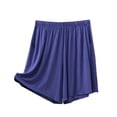 thumbnail image 6 of Posijego Shorts for Women Pajama Shorts Soft Lounge Shorts Elastic High Waisted Home Shorts with Pockets, 6 of 7