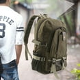 thumbnail image 3 of Porfeet Backpack Large Capacity Anti-Theft Design Canvas Canvas Backpack for Daily Life,Dark Khaki, 3 of 10