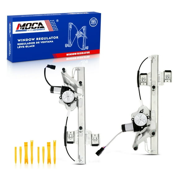 MOCA AUTOPARTS Front Left & Right Power Window Regulator w/ Motor Fit for 2000-2005 Buick LeSabre