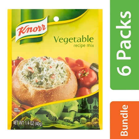 (6 Pack) Knorr Recipe Mix Vegetable 1.4 oz (Best Foods For Six Pack)