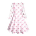 thumbnail image 4 of Girls Dresses Child Kids Cartoon Printed Long Sleeve A Line Loose Cute Dresses Party Evening Princess Dress Size 8 Y-9 Y, 4 of 5
