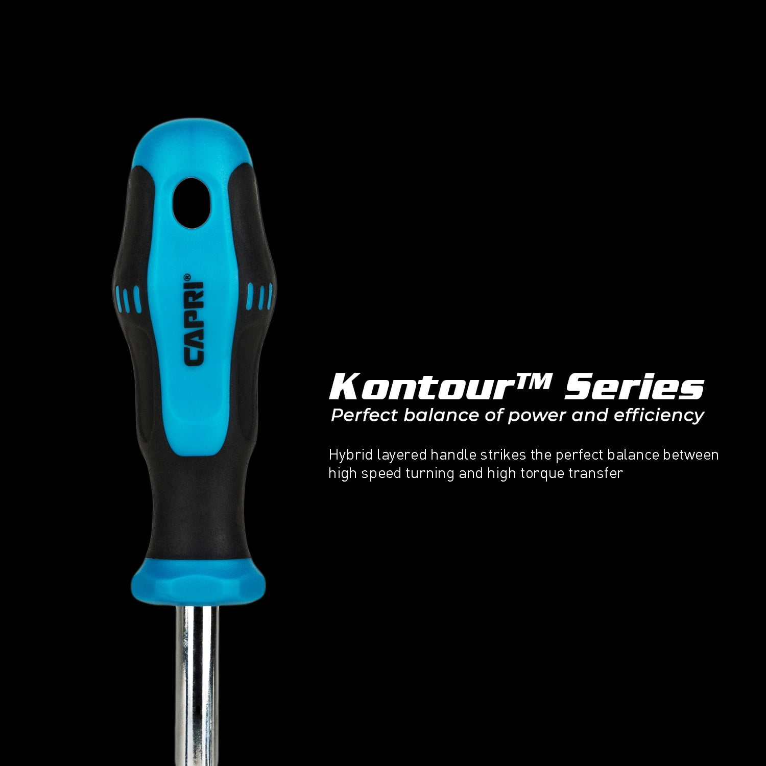 Capri Tools Kontour Star Screwdriver Set, 6-Piece with The Mechanics Tray