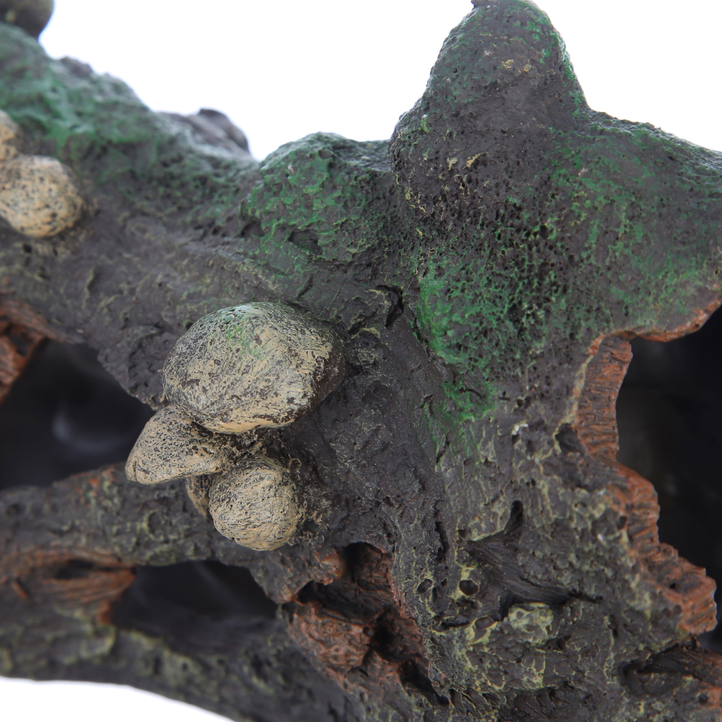 Marina Hollow Log Aquarium Ornament with Moss Cover