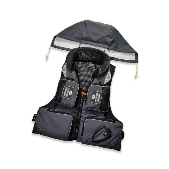ziyahi Life Jackets Portable Inflatable Adjustable Detachable Waterproof Inflation Emergency Supplies Waistcoat for Swimming L XL