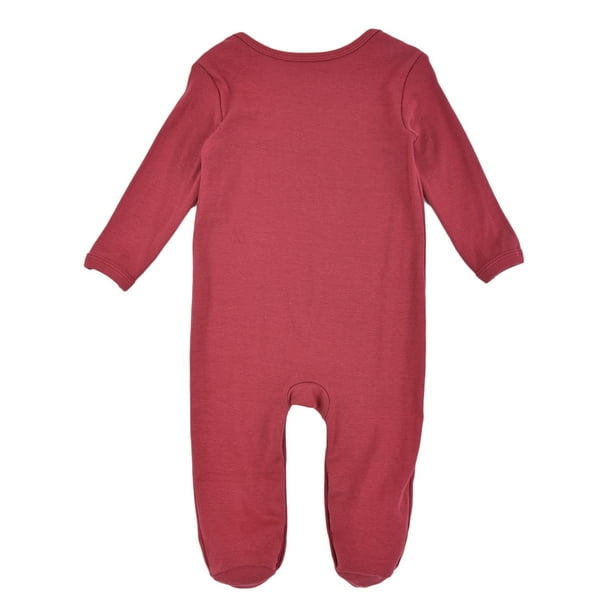 Mameluco de Manga Larga en Algodón Hipoalergénico con Estampado Baby Creysi  Rojo Meses