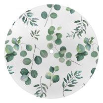 Outdoor Waterproof Tablecloth with Umbrella Hole and Zipper,Watercolor Plant Round Reusable Durable Decor Table Cover for Party Picnic Patio 60×60 Inch