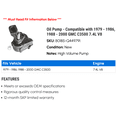 thumbnail image 2 of Pump - Compatible with 1979 - 1986, 1988 - 2000 GMC C3500 7.4L V8 1980 1981 1982 1983 1984 1985 1989 1990 1991 1992 1993 1994 1995 1996 1997 1998 1999, 2 of 2