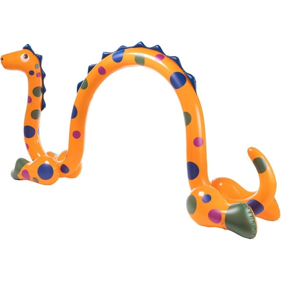 HearthSong 7-Foot Wide Mister Monster Inflatable Water Sprinkler with Two Spray Points