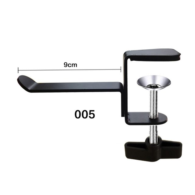 Headphone Stand Base for Desktop Pendant Punch-Free Metal Headphone I-Shaped Chuck 2