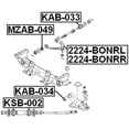 thumbnail image 2 of Febest BUSHING, FRONT UPPER CONTROL ARM # KAB-033 OEM 54449-4E000, 2 of 2