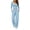 Light Blue, variant on DYTTDG Women’s 2‑Piece Outfit Set, V‑Neck Long Sleeve Crop Top & Drawstring Elastic Waist Wide Leg Pants with Side Pockets, Solid‑Color Casual Loungewear Suit for Fall Winter Daily