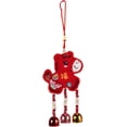 thumbnail image 1 of Adornos colgantes, amuletos de la suerte del caballo, figura decorativa de dibujos animados del caballo de fuego rojo para el Año Nuevo Chino, ideal para la pared y la puerta del hogar - Decoración d, 1 of 6