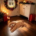 thumbnail image 4 of Funny 2D Dog Shaped Floor Mat, Soft Non-Slip Fleece Door Rug for Entryway Bedroom Bathroom, Cute Pet Print Indoor Carpet, 23.6 x 15.9 Inch Multicolor, 4 of 7