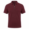 thumbnail image 6 of PBNBP Polos Shirts for Men,Mens Jacquard Knitted Polos Shirts Quarter Zip Polos T Shirt Short Sleeve Regular Fit Shirt for Summer, 6 of 10