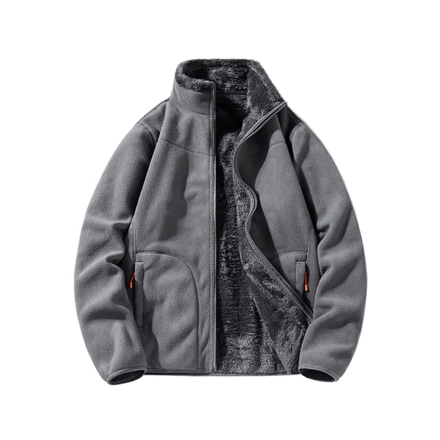 Cardigan Doublure de Veste Réversible pour Homme - Conception Extérieure Réversible, Tissu Polyester Doux, Manches Longues pour la Saison d'Automne, Idéal pour le Camping, les Tenues Décontractées et le Port Quotidien