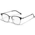 thumbnail image 6 of KANASTAL Anti Blue Light Glasses Men Metal Half Rim Computer Reading Gaming Glasses Blue Light Blocking Anti Fatigue for Digital Screen Grey Frame, 6 of 6