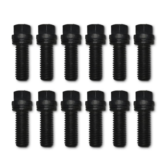 Proform 66753 Header Bolts-Black Oxide Finish - Grade 8 Steel - Set of 12 Fits select: 1999-2021 CHEVROLET SILVERADO, 1988-2000 CHEVROLET GMT-400