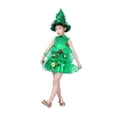 thumbnail image 2 of Christmas Tree Costume， Elf Dress， Green Christmas Tree Dress for Holiday Party Outfit Elf Dress Christmas Costumes Cosplay Outfit Christmas Dress Up Festive Role Play Seasonal Celebrations, 2 of 9