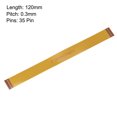 thumbnail image 2 of Unique Bargains FFC FPC Cable 0.3mm Pitch 35 Pin 120mm Flexible Flat Ribbon Cable for LCD Screen, 2 of 5