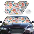 thumbnail image 2 of Haiem Floral Ditsy Car Windshield Sun Shade - Blocks UV Rays Sun Visor Protector, Sunshade to Keep Your Vehicle Cool, Universal Fit SUV Van Sedan-Small, 2 of 7