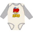 thumbnail image 3 of Inktastic Dad is My Hero Boys or Girls Long Sleeve Baby Bodysuit, 3 of 5