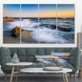 thumbnail image 1 of White Waves Crashing on Rocks - Seascape Canvas Art Print, 1 of 3