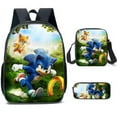 thumbnail image 1 of Sonic Primary School School Bag Three-piece Set Anime Cartoon Backpack Shoulder Bag Pencil Case High Quality Ultra-high Quality Advanced Customization, 1 of 5