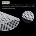 thumbnail image 4 of 15pcs 7" Plastic Mesh Canvas Sheet 6 Count Round Needlepoint Blank Canvas for Embroidery, White, 4 of 5