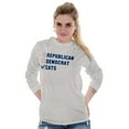 thumbnail image 3 of Cat Political Funny Election Politics Long Sleeve TShirt Men Women Brisco Brands S, 3 of 5