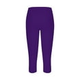 thumbnail image 4 of frariair Ladies Ventilated Mesh Insert Cropped Leggings With Moisture Control And Stretch Support For Fitness Enthusiasts Purple, 4 of 4