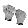 thumbnail image 2 of Anti Cut Gloves Cut Resistant Gardening Kitchen Gloves Grey Black HPPE EN388 Anti-cut Level 5 Safety Work Gloves ,Superior Abrasion, 2 of 5