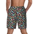 thumbnail image 4 of Uemuo Alphabet Pattern Mens Swim Trunks Quick Dry Board Shorts with Mesh Lining, Stretch Beach Shorts Quick Dry No-Chafing Board Shorts-Small, 4 of 9