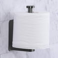 thumbnail image 2 of Vaehold Portarrollos De Papel Higiénico Autoadhesivo, Soporte Para Papel Higiénico Adhesivo Para Cocina Y Baño, Sin Agujeros, Para Pegar En La Pared, Acero Inoxidable, Negro Cepillado, 2 of 7