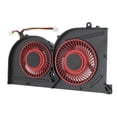 thumbnail image 2 of Ventilador de refrigeración CPU GPU, ventilador de refrigeración para portátil de disipación de calor rápida de 4 pines para MSI GS63VR para GS63 para GS73 para GS73VR para MS 17B1 GPU, 2 of 8