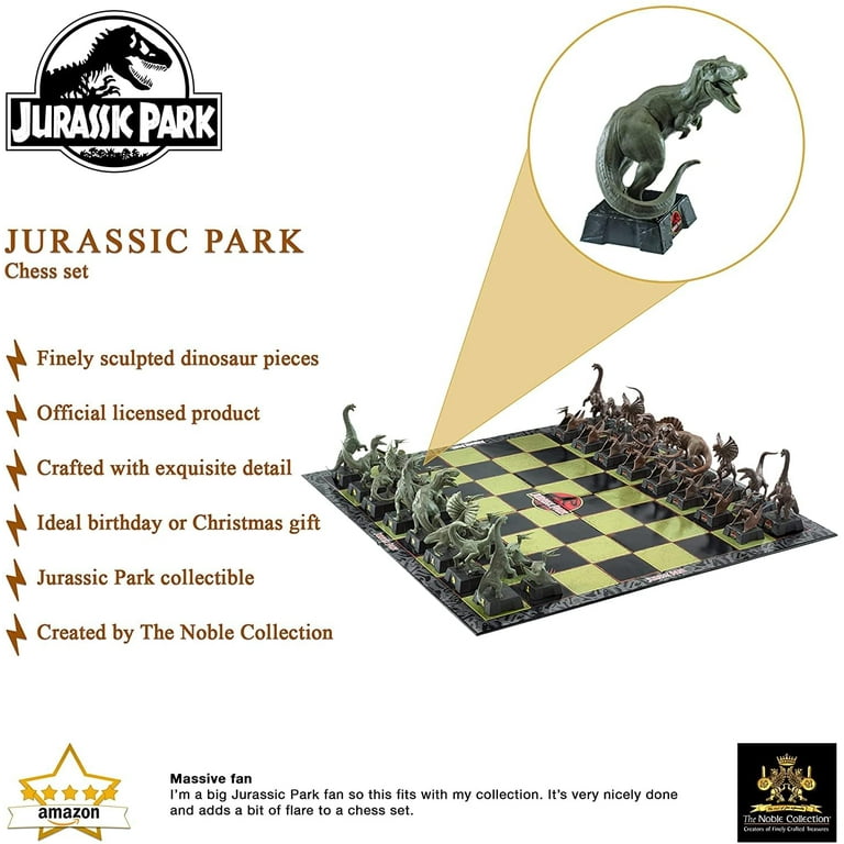 The Noble Collection Jurassic Park Chess Set 32 Piece - Walmart.com