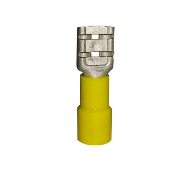Terminal Hembra Itsa Cobre Estañado Amarilla .250 12Pz